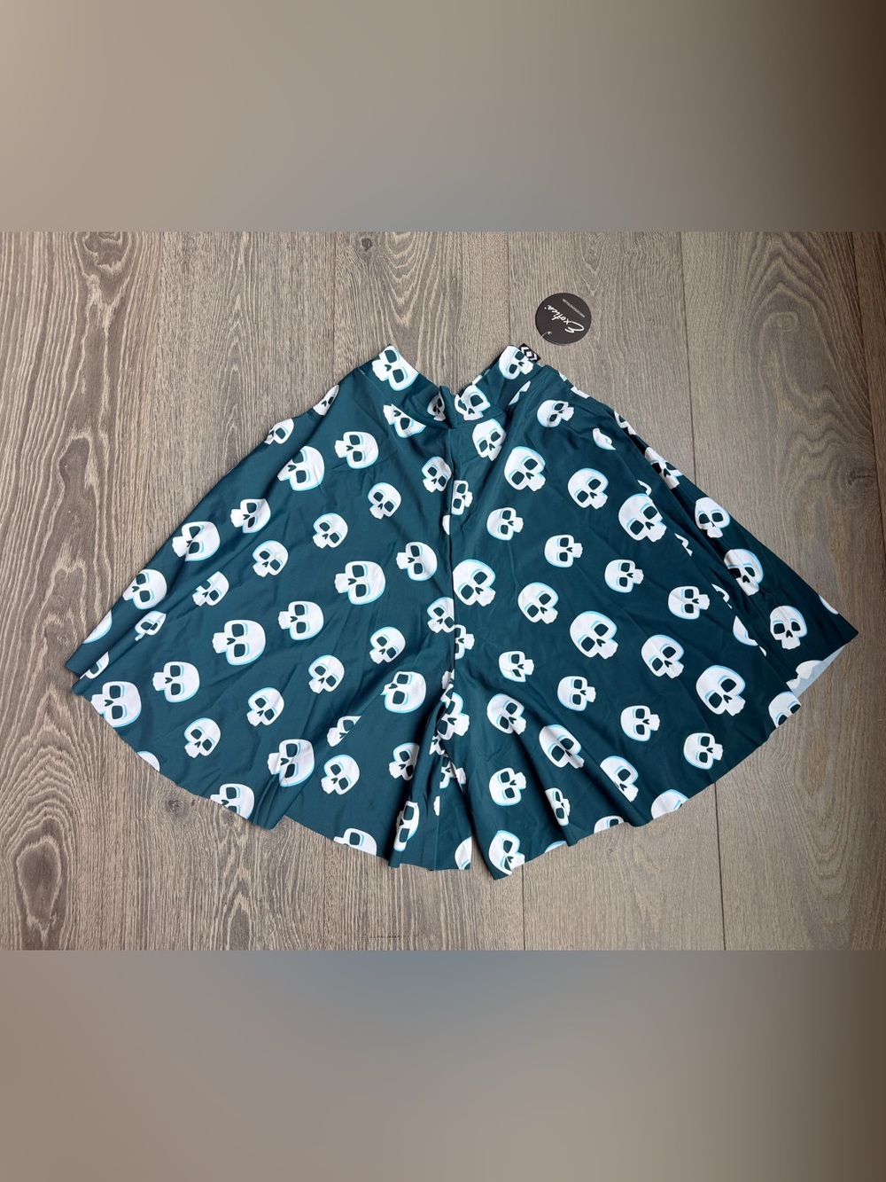 ExoticAthletica Exotica Out of Your Skull Silky Basketball Palazzo Short